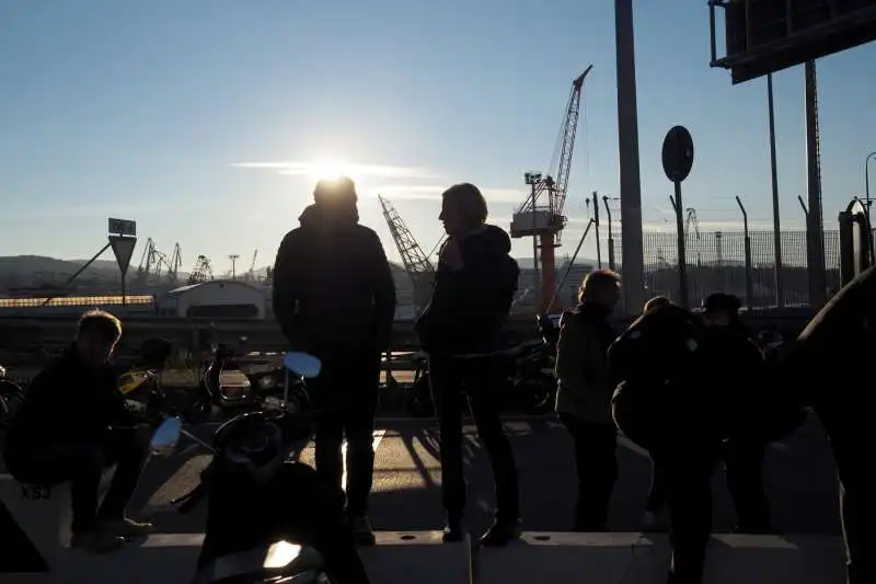 la protesta no green pass al porto di trieste   9