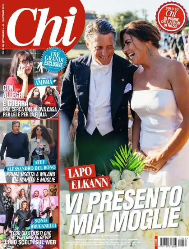 le foto del matrimonio di lapo su chi 4