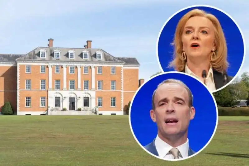 liz truss dominic raab residenza di chevening 