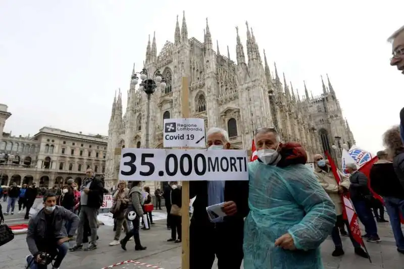 manifestazione no green pass a milano 1