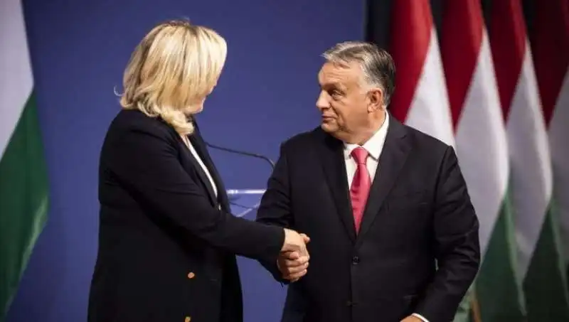 marine le pen viktor orban 