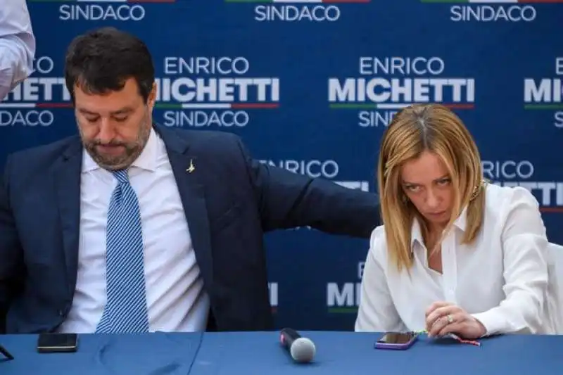 MATTEO SALVINI E GIORGIA MELONI