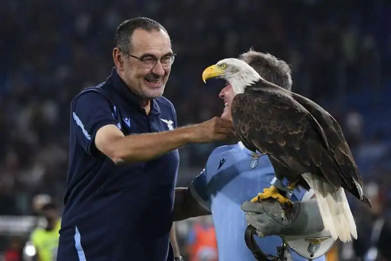 maurizio sarri e olimpia aquila della lazio