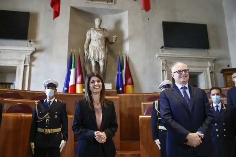 passaggio di consegne tra virginia raggi e roberto gualtieri   2