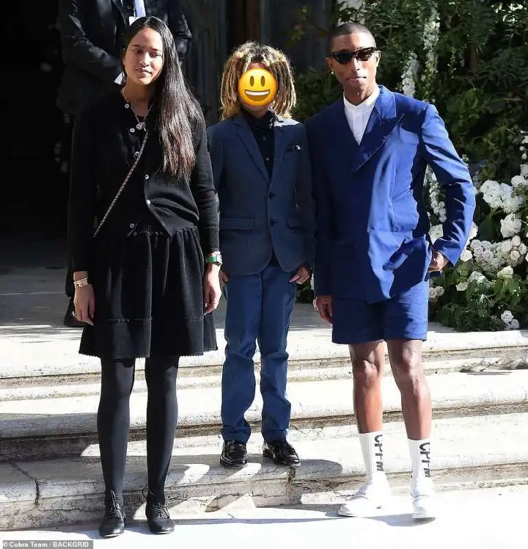 PHARRELL WILLIAMS AL MATRIMONIO DI ALEXANDRE ARNAULT E GERALDINE GUYOT