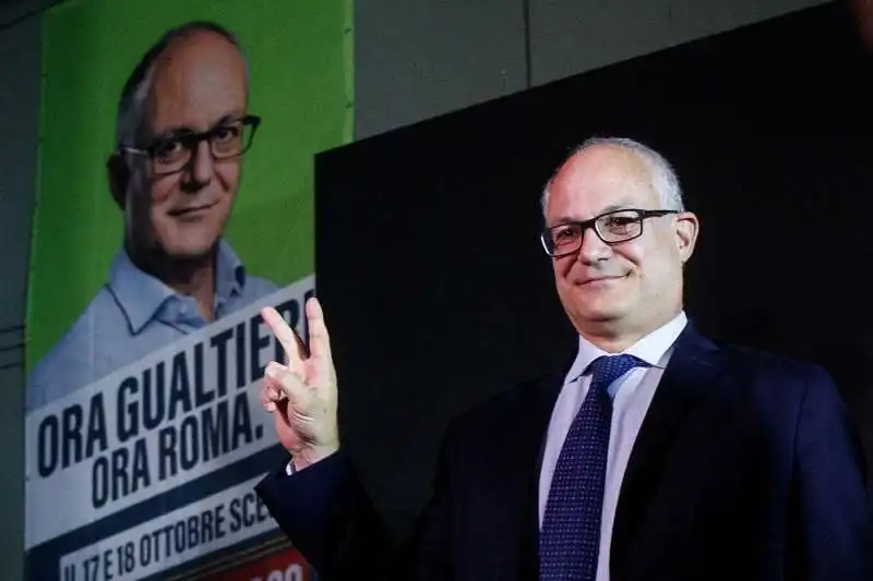 roberto gualtieri dopo la vittoria  