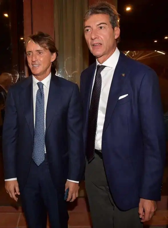 roberto mancini e guido d ubaldo  foto di bacco