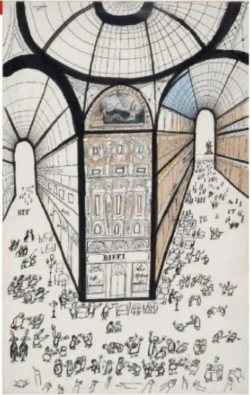 saul steinberg   galleria di milano , 1951