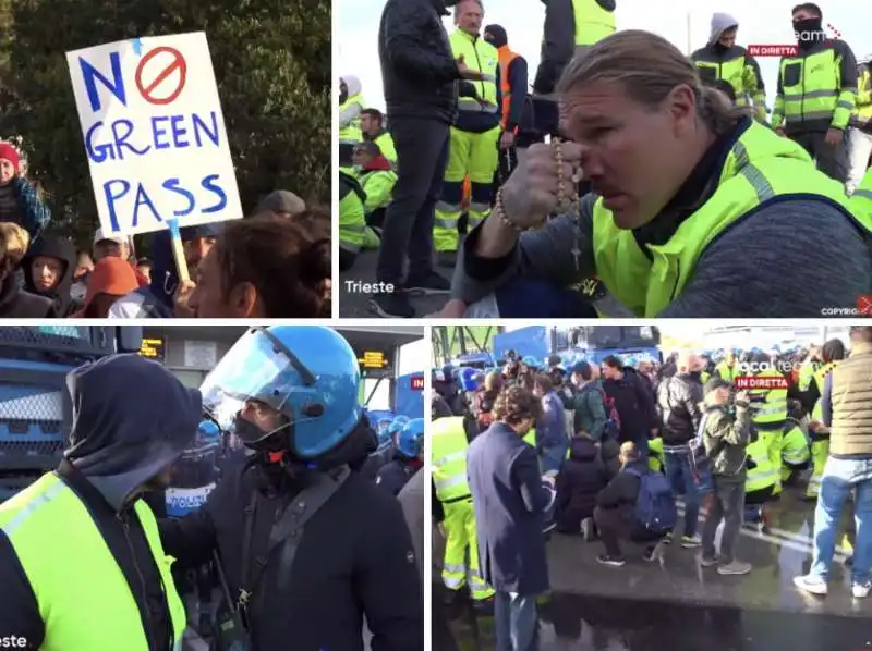 sgombero manifestazione porto trieste   9