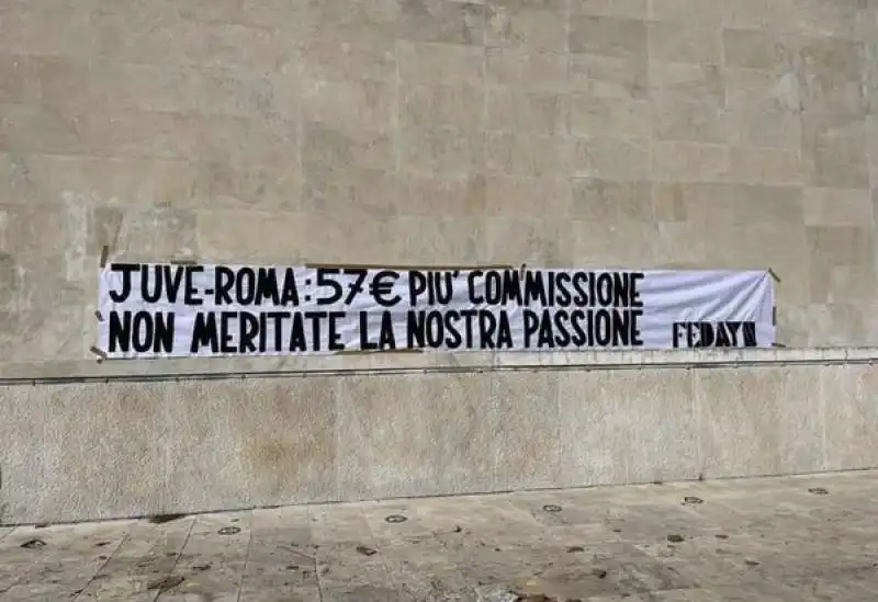 STRISCIONE FEDAYN JUVENTUS ROMA