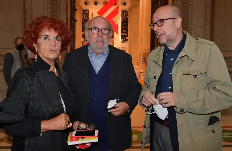 valeria fedeli  pierluigi battista  fabrizio roncone  foto di bacco