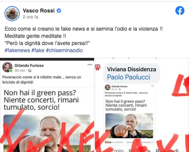 vasco rossi vs no vax