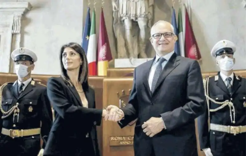 VIRGINIA RAGGI E ROBERTO GUALTIERI