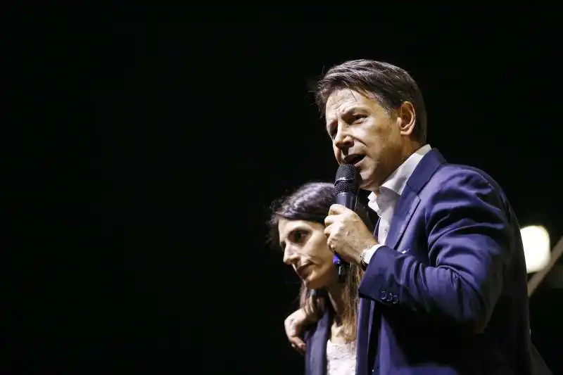 virginia raggi giuseppe conte  