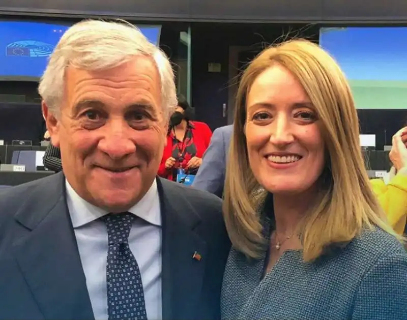 antonio tajani roberta metsola