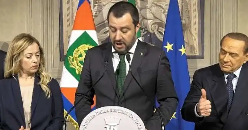 BERLUSCONI SALVINI MELONI QUIRINALE