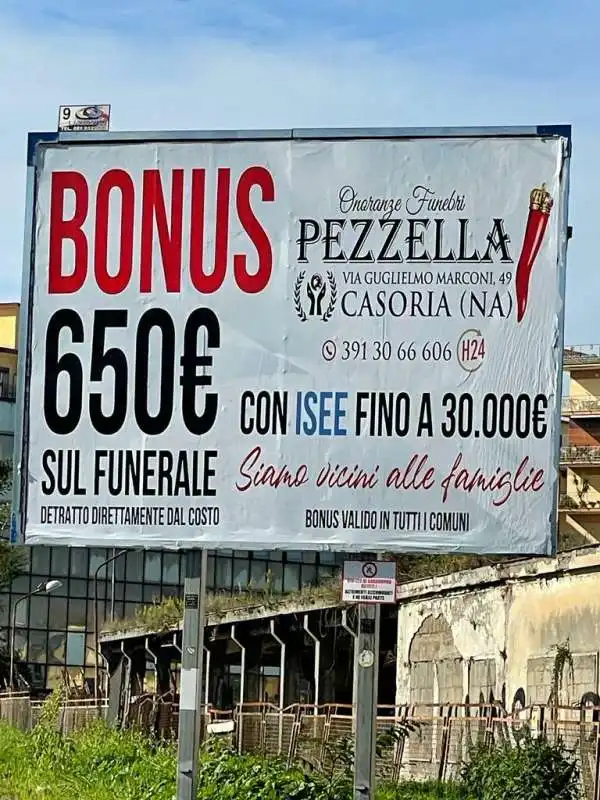 BONUS FUNERALE