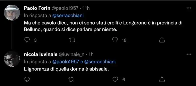 commenti al tweet di debora serracchiani sul vajont    4