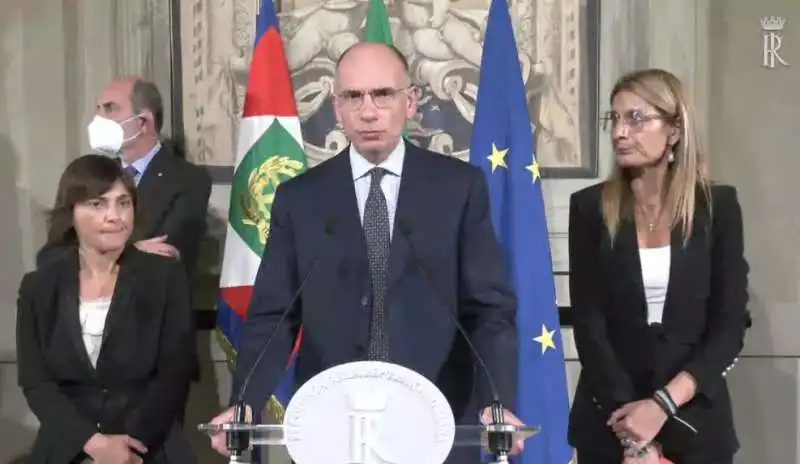 debora serracchiani enrico letta simona malpezzi alle consultazioni  