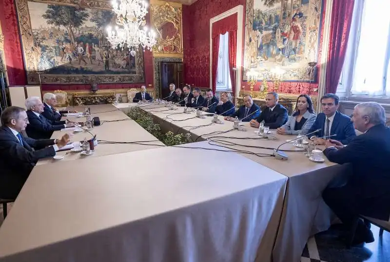 DELEGAZIONE DEL CENTRODESTRA AL QUIRINALE PER LE CONSULTAZIONI