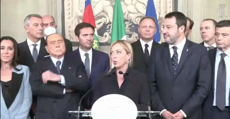 DELEGAZIONE DEL CENTRODESTRA AL QUIRINALE PER LE CONSULTAZIONI