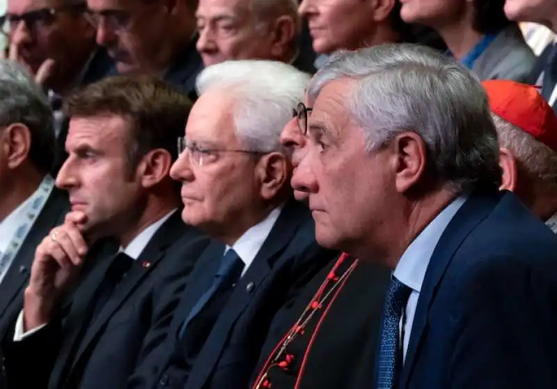 emmanuel macron   sergio mattarella   antonio tajani   