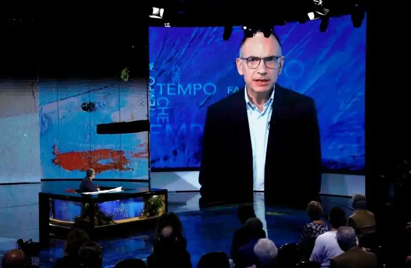 enrico letta a che tempo che fa   3