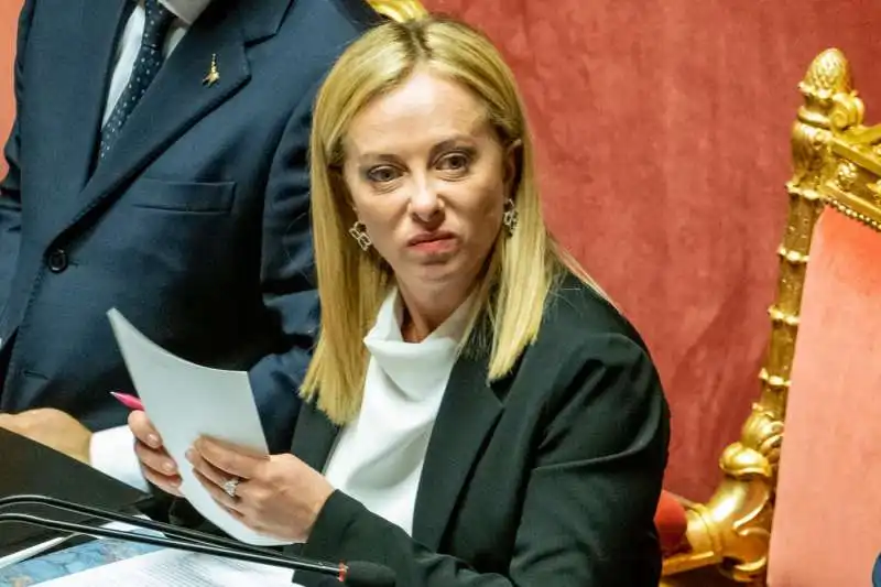 giorgia meloni al senato 