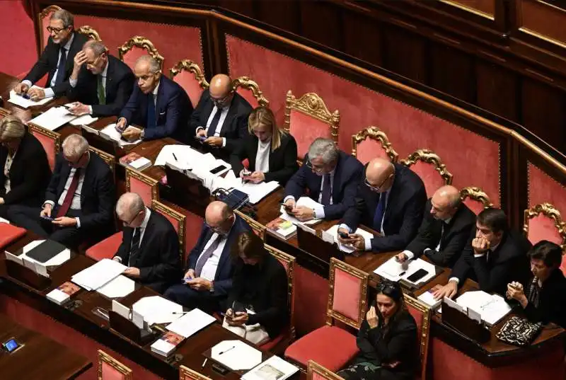 governo meloni al senato 