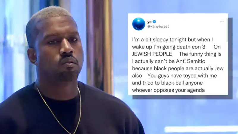 i tweet antisemiti di kanye west 