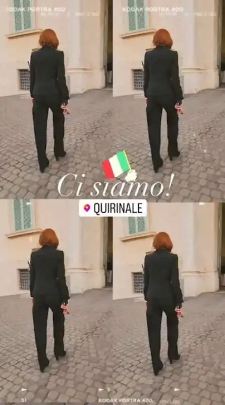 instagram story di anna maria bernini durante il giuramento al quirinale   7