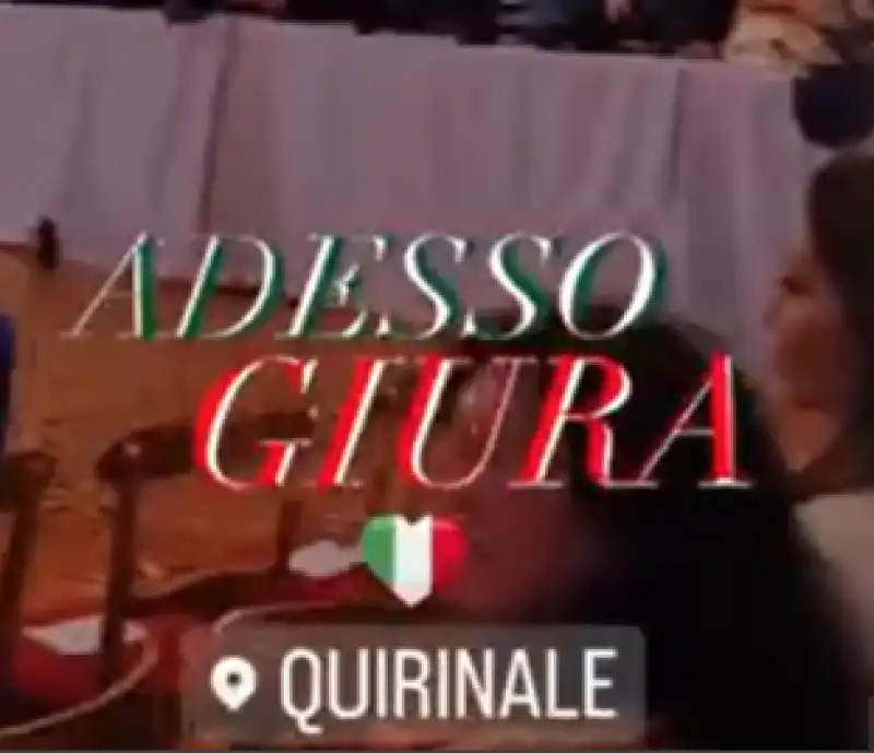 LA MINISTRA BERNINI E LE STORIE AL QUIRINALE