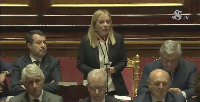 la replica di giorgia meloni al senato   2