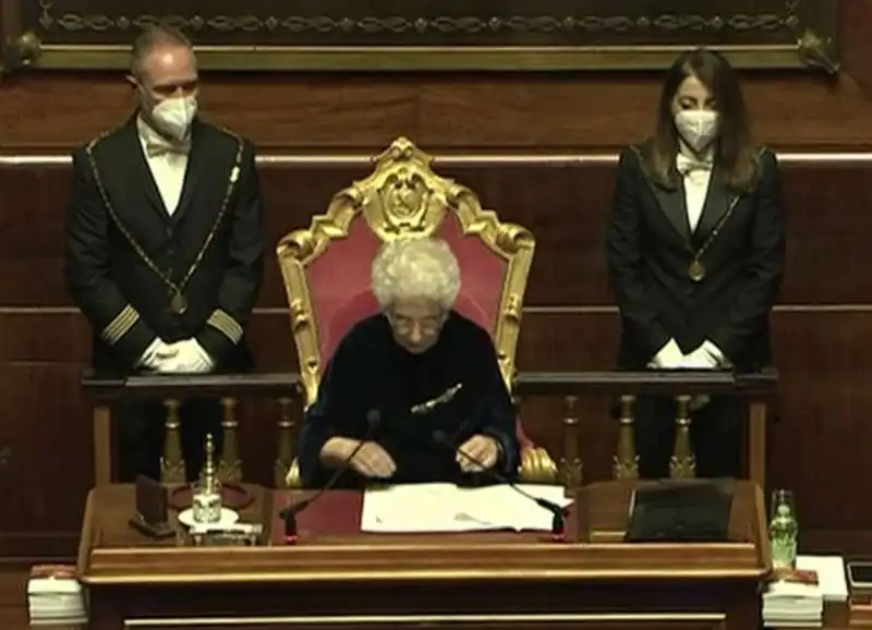 LILIANA SEGRE PRESIEDE IL SENATO