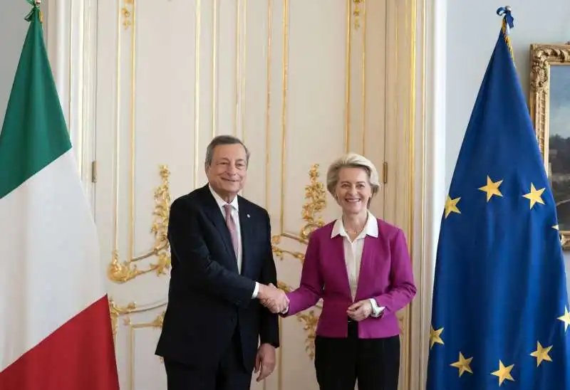 mario draghi ursula von der leyen 