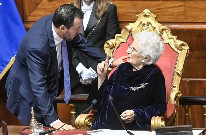 matteo salvini liliana segre 