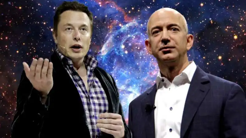 MUSK BEZOS SPAZIO