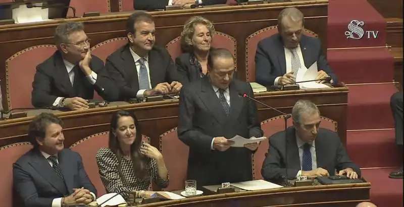 silvio berlusconi al senato   1