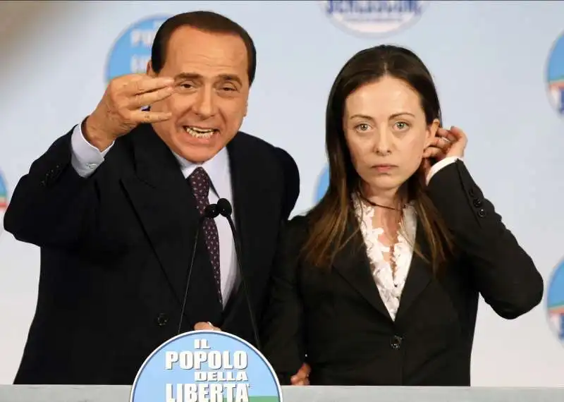 SILVIO BERLUSCONI GIORGIA MELONI - 2008