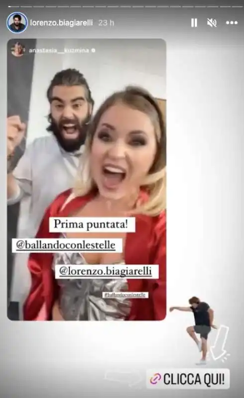 stories di lorenzo biagiarelli dopo la prima puntata di ballando con le stelle   1