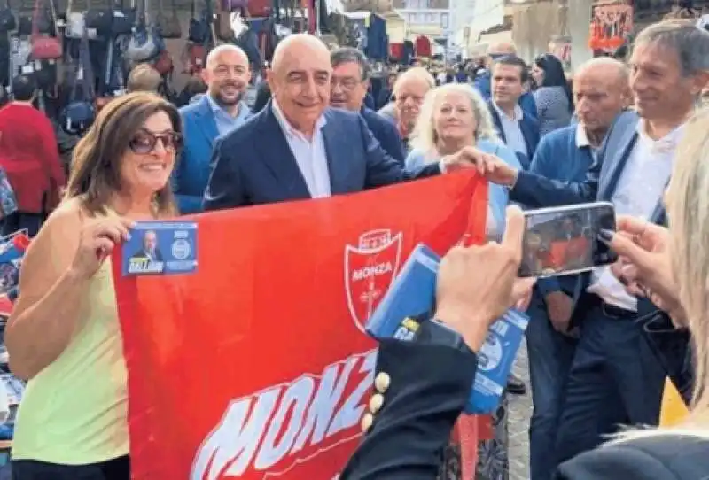 adriano galliani - campagna elettorale a monza