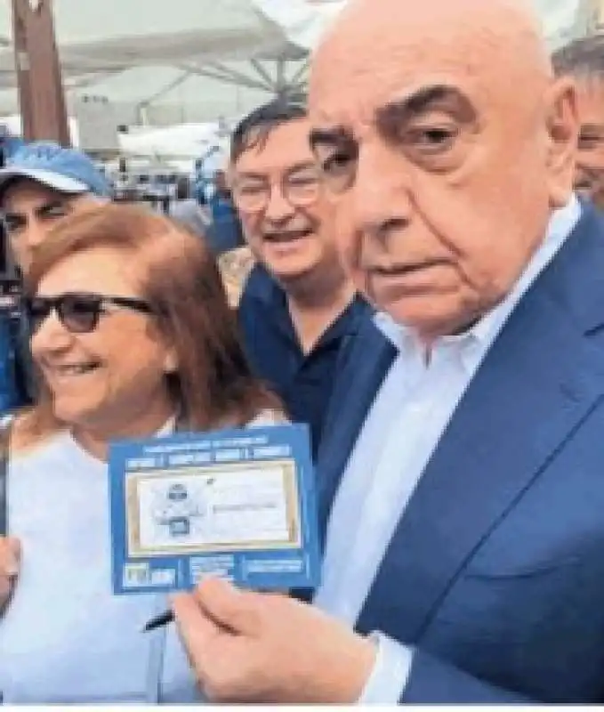 adriano galliani - campagna elettorale a monza