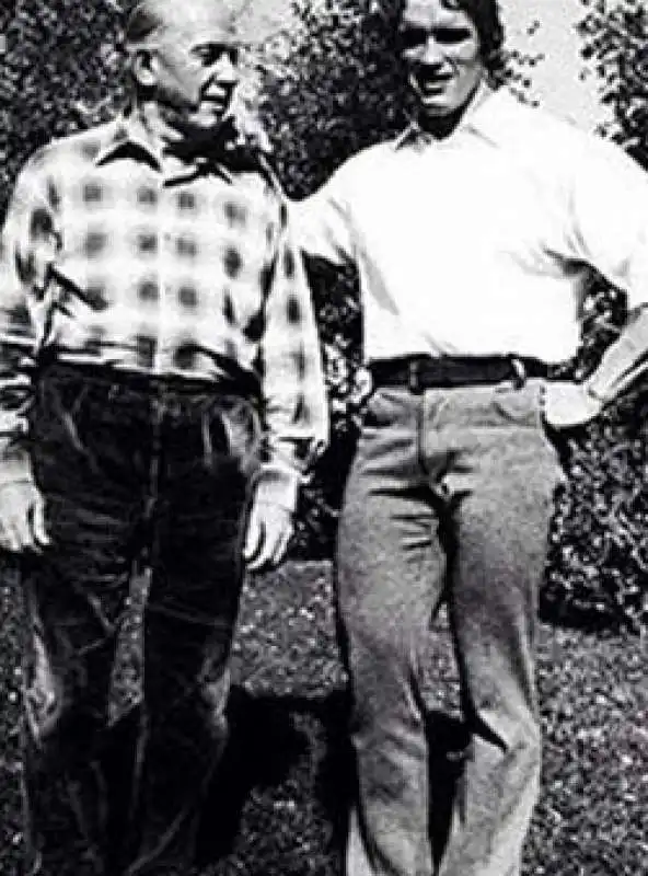 arnold schwarzenegger e il padre gustav 2