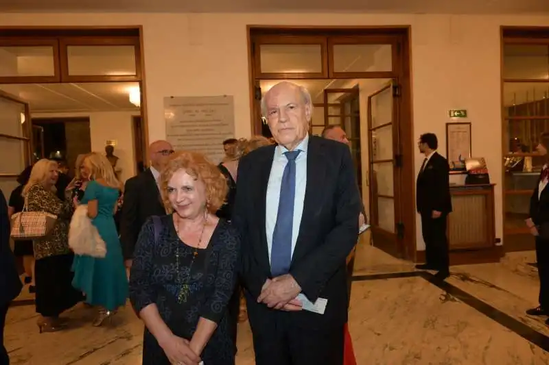 claudio strinati con la moglie annarosa mattei   foto di bacco 