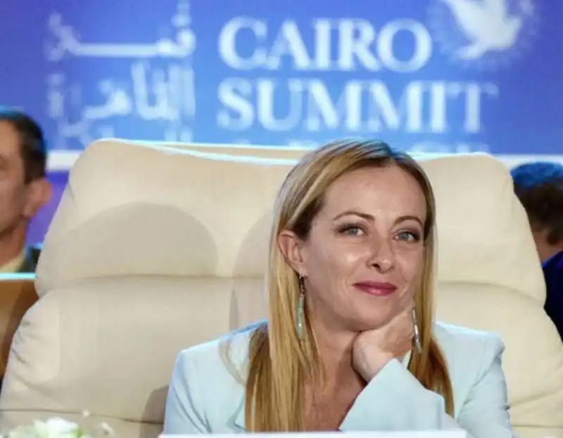 EGITTO - GIORGIA MELONI AL SUMMIT PER LA PACE AL CAIRO