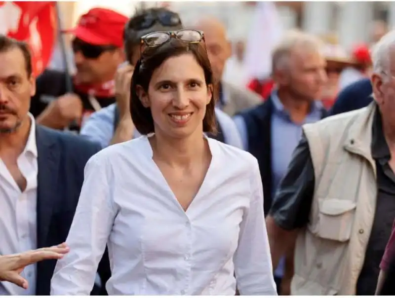 elly schlein - manifestazione della cgil a roma 7 ottobre 2023 