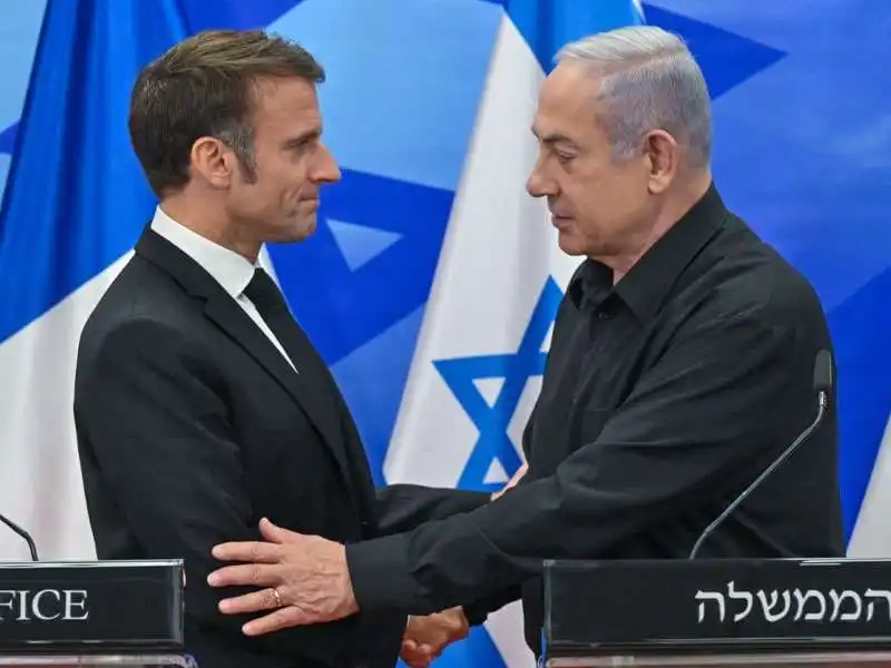 EMMANUEL MACRON BENJAMIN NETANYAHU