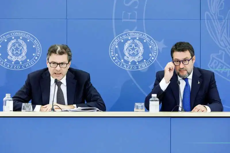 GIANCARLO GIORGETTI - MATTEO SALVINI  