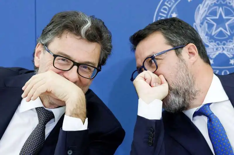 GIANCARLO GIORGETTI - MATTEO SALVINI 