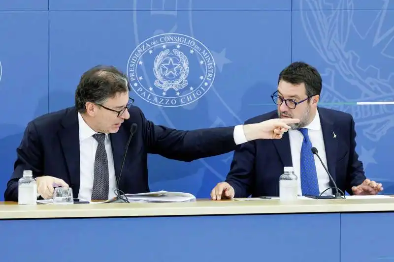 GIANCARLO GIORGETTI - MATTEO SALVINI  2